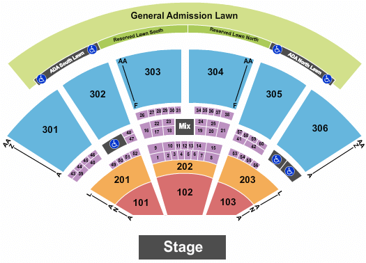 Utah First Credit Union Amphitheatre Matt Rife Seating Chart